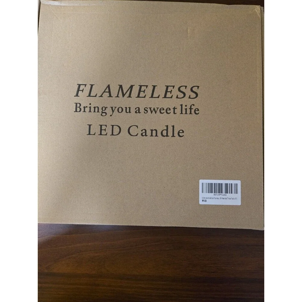 Black flameless candles with remote control